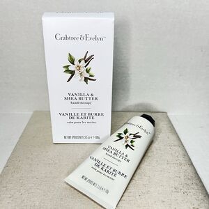 Crabtree & Evelyn Vanilla Shea Butter Hand Therapy Cream Full Size 3.5oz Sealed